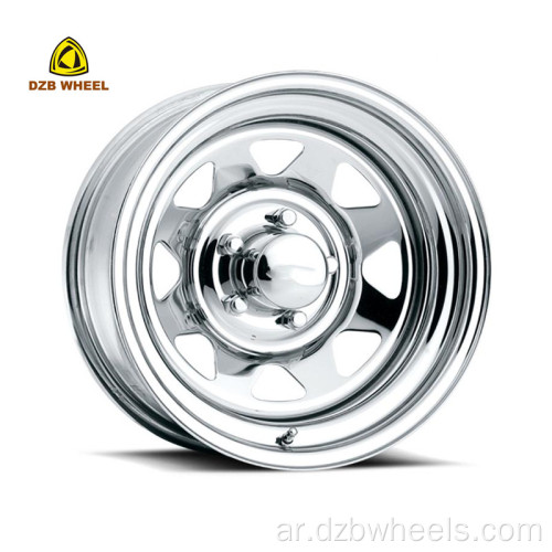 Chrome Offroad Wheels 15 Inch Triangle Steel Rims